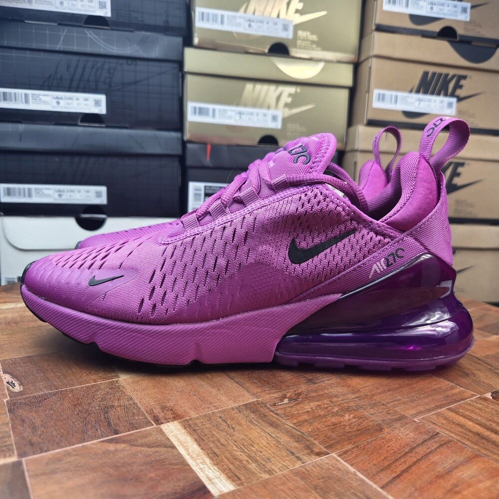 Nike Air Max 270 Fuchsia Fury Purple AH6789-501 Sneaker Shoes Women's sz 7.5 - Picture 3 of 9